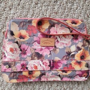 Cavalcanti Leather Wristlet